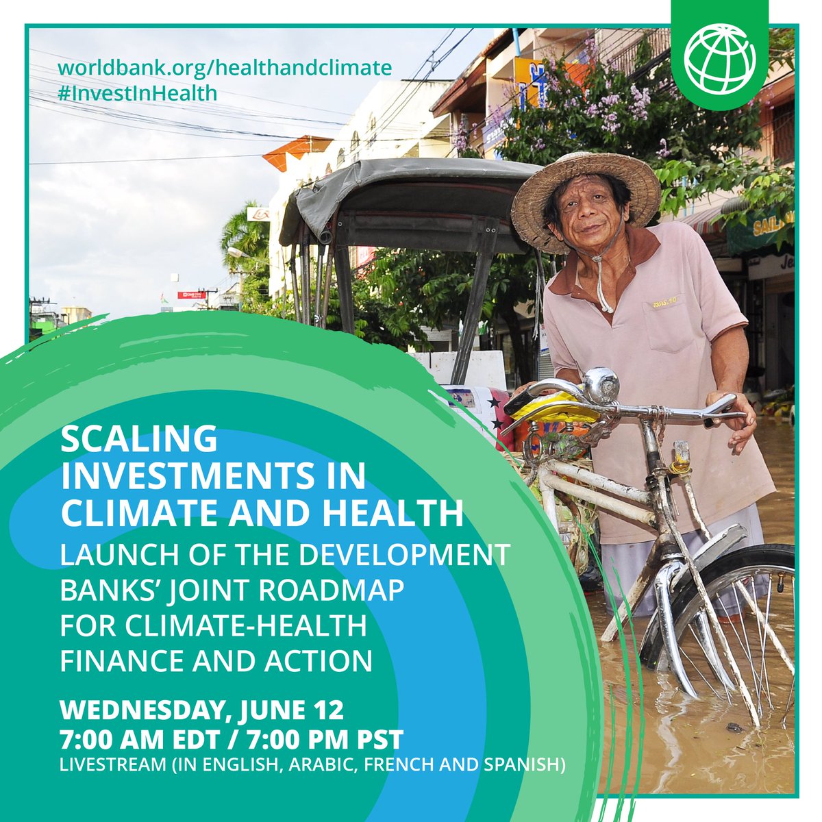 NEWS: Group of development banks are launching the Joint Roadmap for Climate-Health Finance to boost investments in climate-resilient health systems.

Discover how we're tackling the climate-health crisis together! <a href="/the_IDB/">Inter-American Development Bank</a> <a href="/WorldBank/">WorldBank</a> #InvestInHealth wrld.bg/2sYL50SbA7N