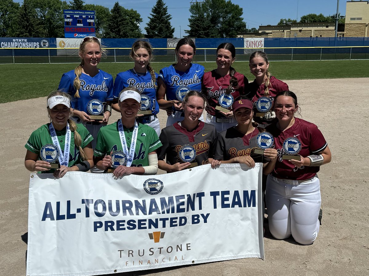 MSHSL's tweet image. Meet the ⁦@TruStoneFCU⁩ Class AAAA All-Tournament Softball Team for 2024.