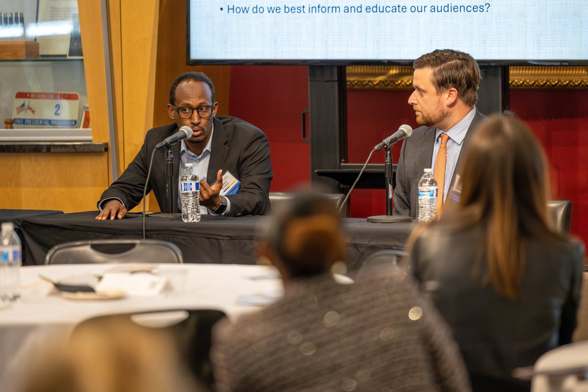 We appreciate <a href="/jameshohmann/">James Hohmann</a> and <a href="/mukhtaryare/">Mukhtar M. Ibrahim</a> joining our #PolicyFellowsBigThink event. Their insightful discussion on the transformative impact of AI on media reporting was both enlightening and thought-provoking. Thank you for shedding light on such a critical topic.