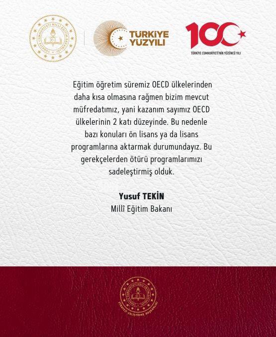 ercanturk28's tweet photo. #KöklerdenGeleceğe
@tcmeb 
 
📌Türkiye Yüzyılı Maarif Modeli https://t.co/iMH954w3oU