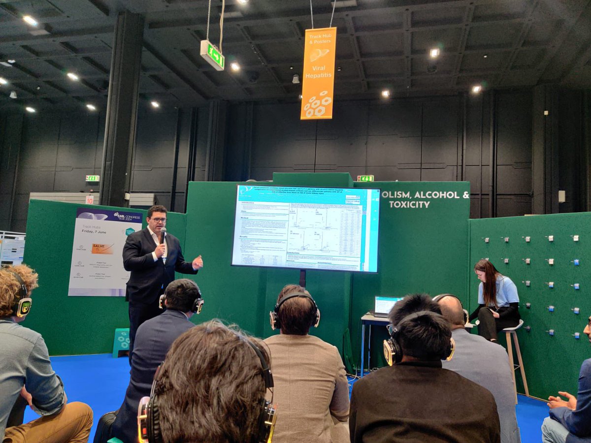 lukelikeslivers's tweet photo. Really enjoyed the poster talks today, including presenting some of our work on key proteins in #alchep 

If anyone wants to talk #EASLCongress about cytokines and growth factors in #alchep come and see me at poster SAT-274 tomorrow! @EASLnews https://t.co/5EcS5iyCc0