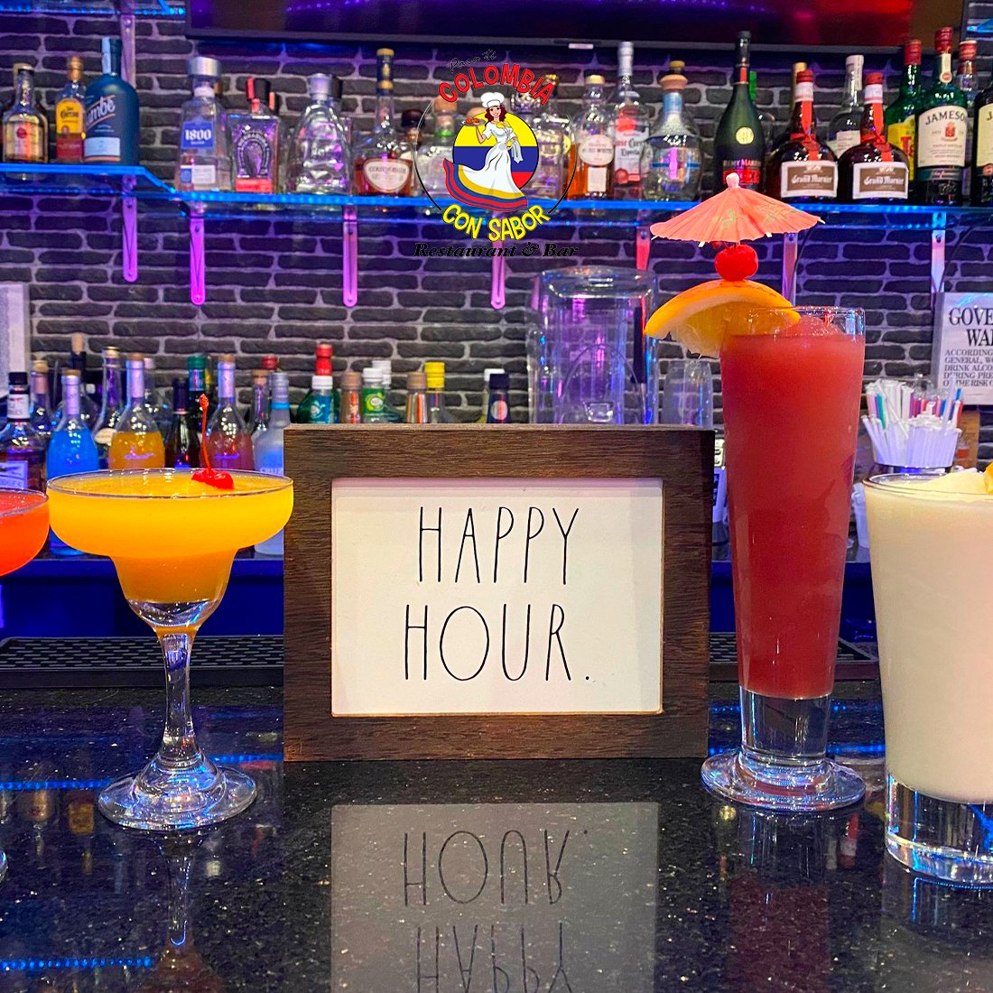 ColombiaSaborNY's tweet photo. Enjoy our happy hour at Para Ti Colombia with unique and vibrant flavors! 🎉🍹 https://t.co/KeIK9OJswD