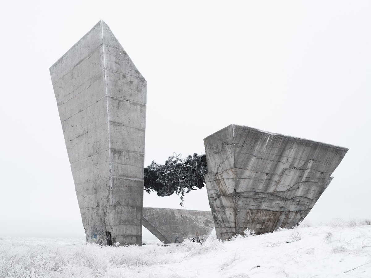 maximdondyuk's tweet photo. A new series capturing the aftermath of the war in Ukraine, a project I’ve been immersed in for the past two winters. Minefields, frost, loneliness, emptiness - each image reflects a meditative state. The work is in the final stages of selection. https://t.co/nHul5BvosN