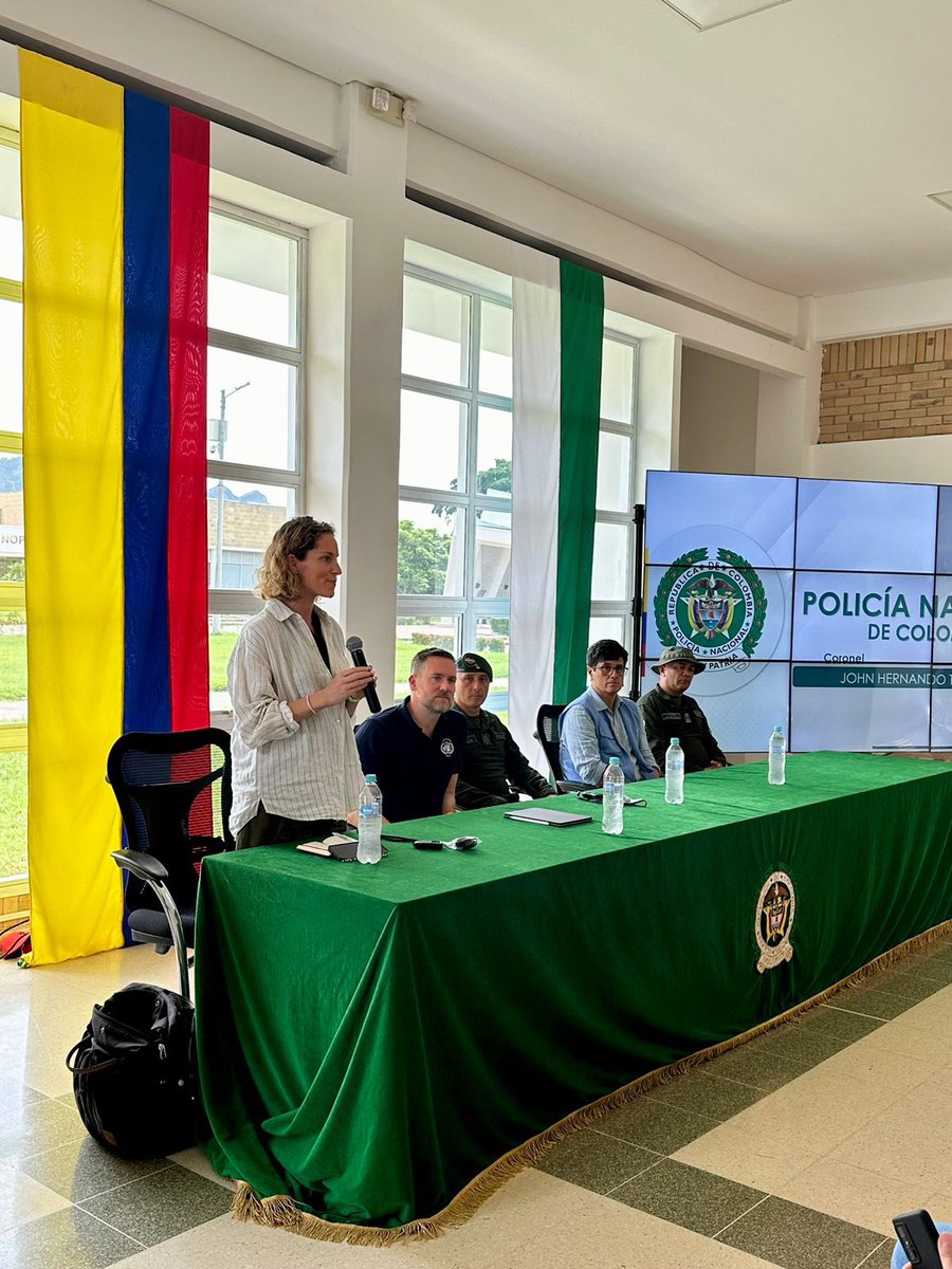 CRIMJUST_UNODC's tweet image. GPCD CRIMJUST🇺🇳 under @IllicitRoutes🇪🇺 convened anti-narcotic criminal justice officials in Colombia🇨🇴 last week to learn about trends in coca production and conversion and discuss strategies to strengthen transatlantic cross-border investigations. 🙏@PoliciaColombia and #SIMCI!