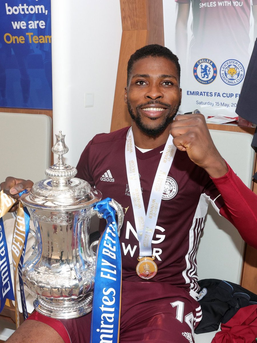 OFFICIAL: Kelechi Iheanacho leaves Leicester City after seven years of stellar service at the club. 

👤 232 apps 
⚽ 64 goals 
🅰️ 33 assists 
🏆 1x FA Cup 
🏆 1x Community Shield 
🏆 1x EFL Championship