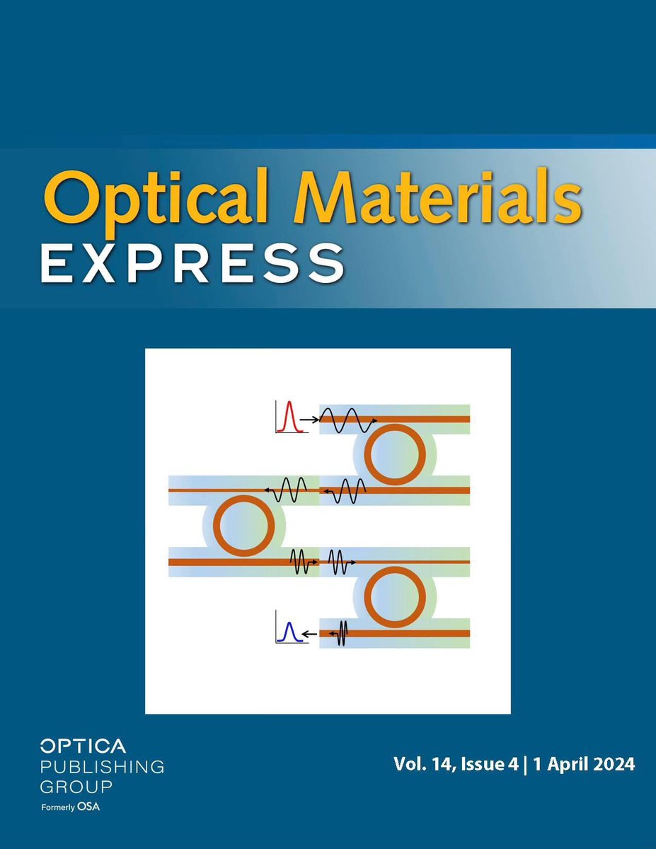Nader Engheta (@naderengheta) on Twitter photo We are on the cover of the April 2024 issue of Optical Materials Express for our invited paper: <a href="/VictorPachecoP/">Victor Pacheco-Peña</a> and <a href="/NaderEngheta/">Nader Engheta</a>, "Spatiotemporal cascading of dielectric waveguides," Vol. 14, No. 4, pp. 1062-1073, April 1, 2024. doi.org/10.1364/OME.51… We are on the cover of the April 2024 issue of Optical Materials Express for our invited paper: <a href="/VictorPachecoP/">Victor Pacheco-Peña</a> and <a href="/NaderEngheta/">Nader Engheta</a>, "Spatiotemporal cascading of dielectric waveguides," Vol. 14, No. 4, pp. 1062-1073, April 1, 2024. doi.org/10.1364/OME.51…