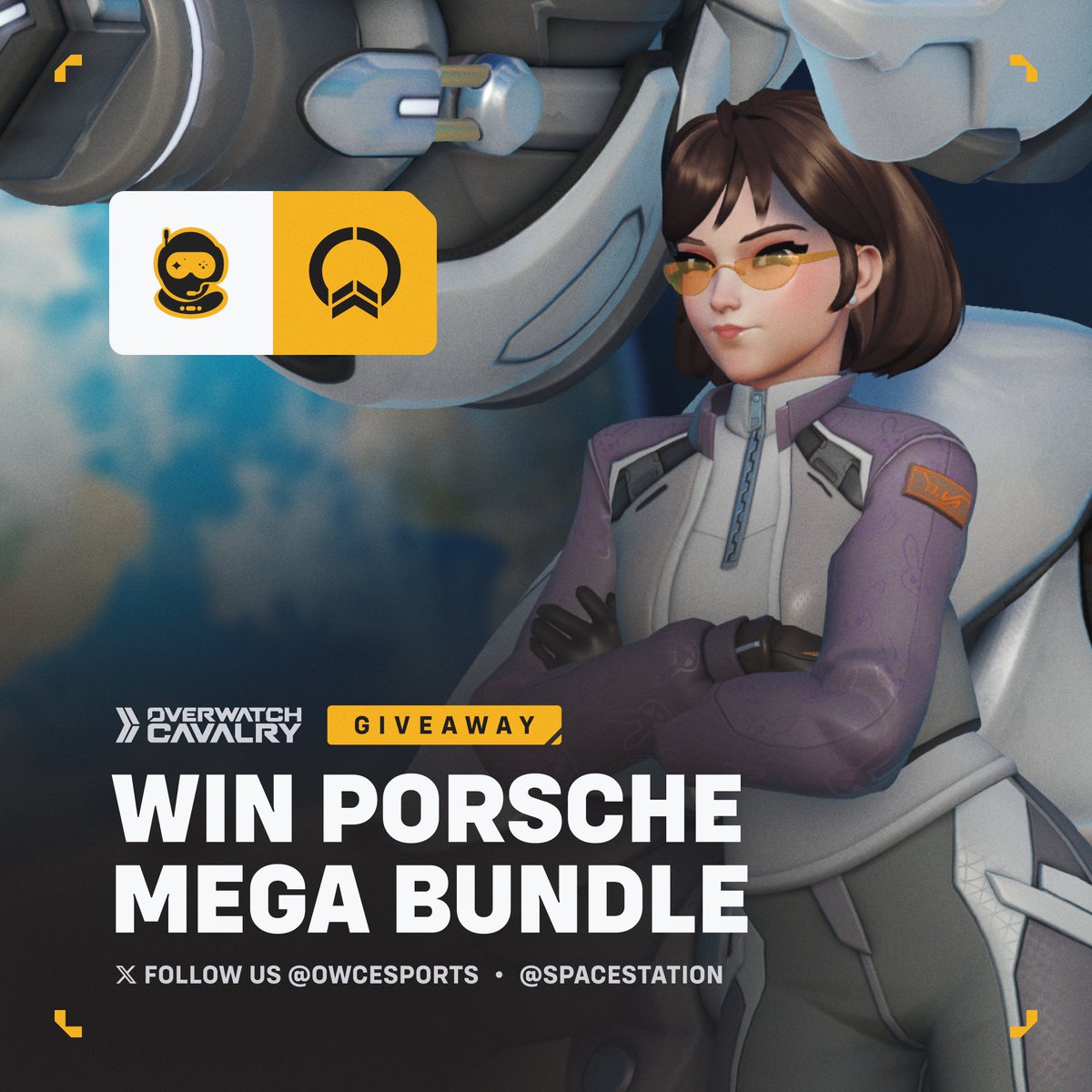 OWCEsports's tweet photo. 🛰️ Spacestation x OWCavalry Giveaway 🛰️

Get the Porsche Mega Bundle in #Overwatch2!

👤 Follow @OWCEsports &amp; @Spacestation 
💬 Reply with your favorite SSG Player
🔁 Like &amp; Retweet this post

✨ Ends in 24 Hours! https://t.co/6h2Hzn65tb