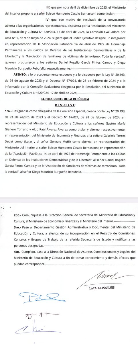 GarciaPintosD's tweet photo. Se integró la Comisión creada por la Ley de Reparación para contemplar a los familiares de las personas asesinadas por  grupos terroristas. La misma comienza su tarea en los próximos días. https://t.co/DsoKM1ZHfK