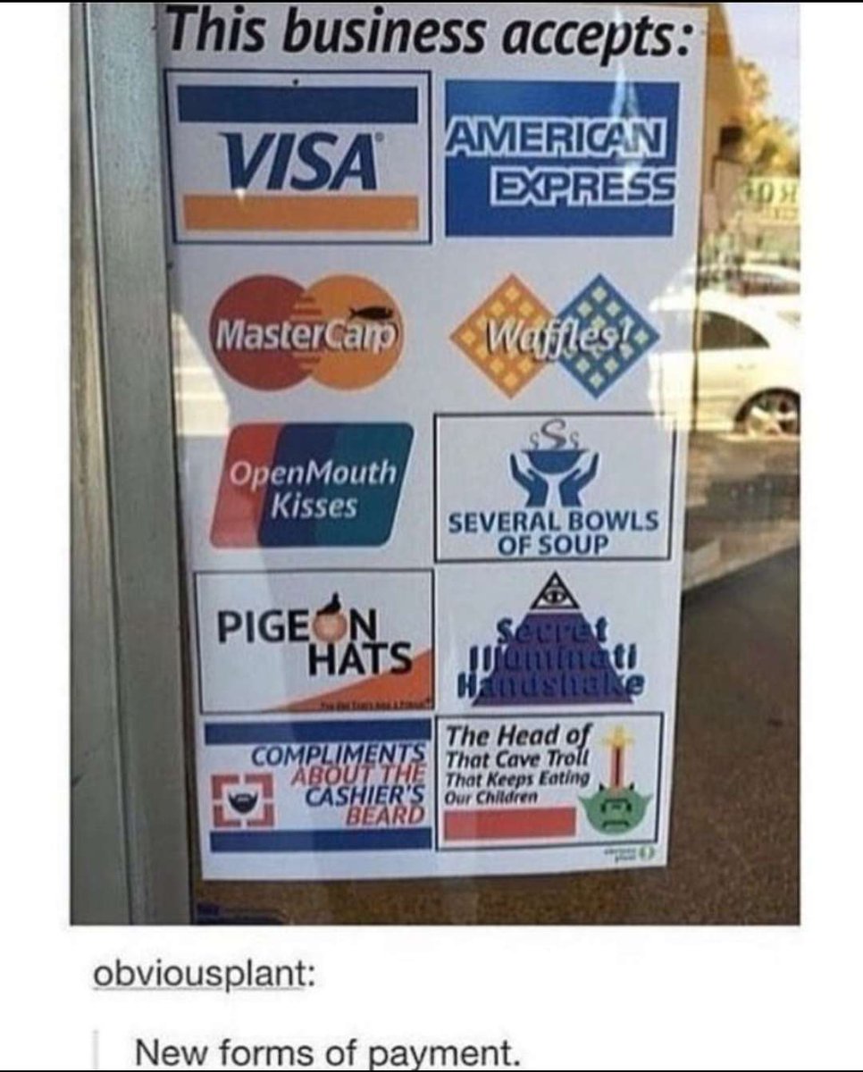 I'd like to pay with the Blood of My Enemies, if you please.🥸