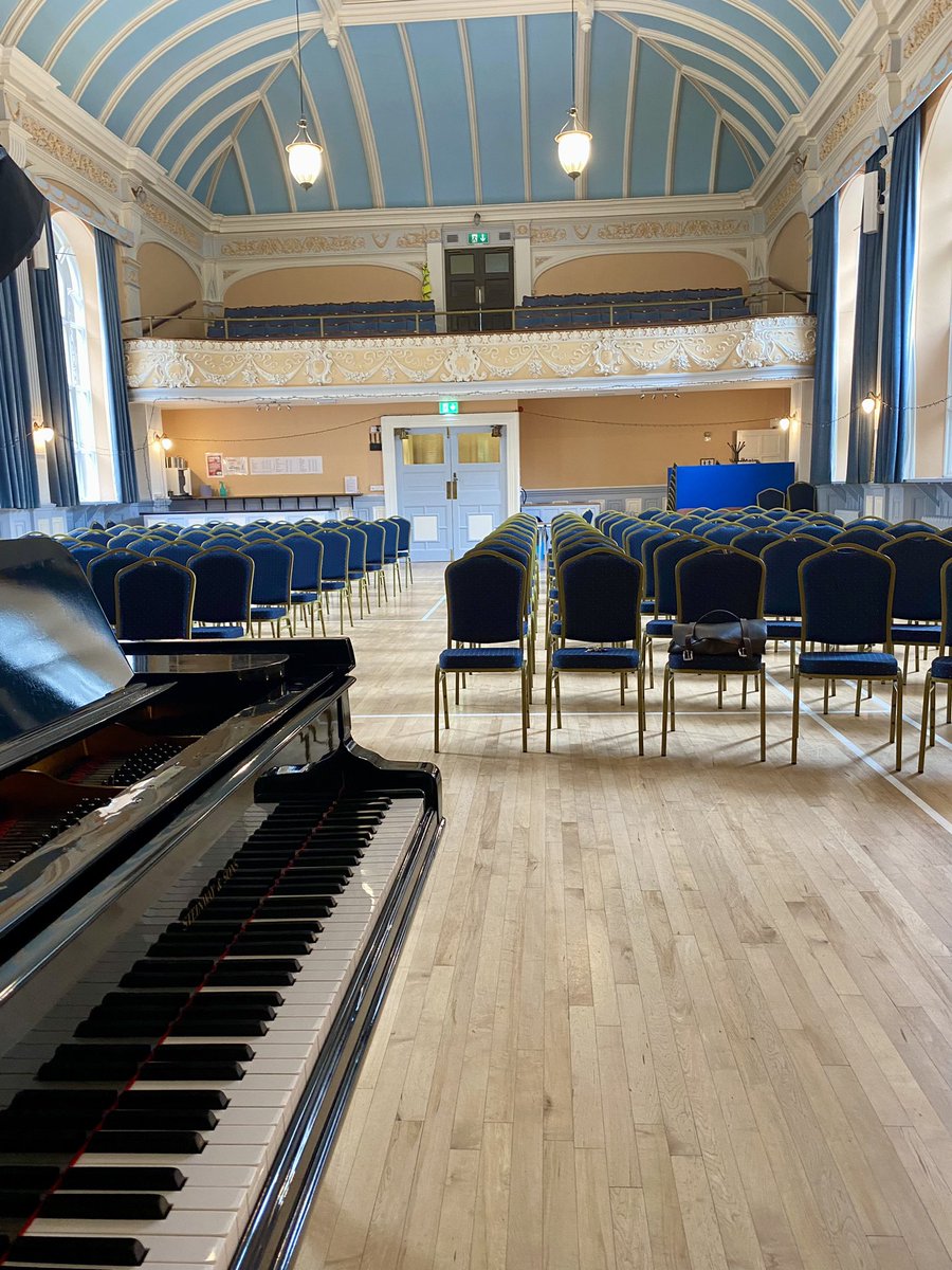 The piano is tuned and ready for <a href="/IyadSughayer/">Iyad Sughayer</a> playing Khachaturian, <a href="/JeanJCSibelius/">Jean Sibelius</a> &amp; Mozart in #GrangeOverSands #Cumbria tonight at the Victoria Hall.