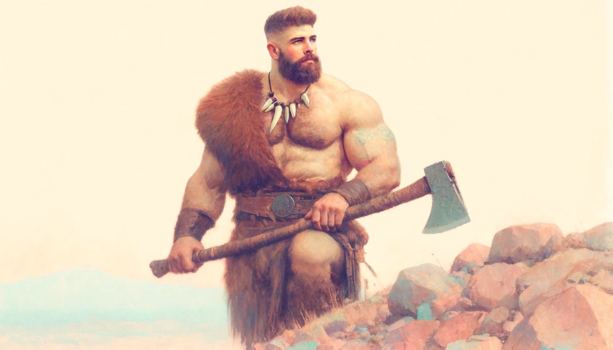 TheseGuys13's tweet photo. A mighty man...
#PowerlandAI #ai #aiart #aigay #aigayart #aihunk #aihunks #aiman #aimen #gay #gaymuscle #hunk #muscular #muscularmale #muscularman #handsome #barbarian #stronggay #gayfantasy https://t.co/kEx9ZvI9b6