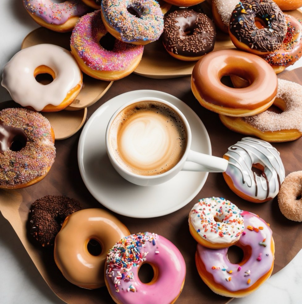 MoonianCoffee's tweet photo. Happy National Donut Day! 🍩☕ 
There's nothing quite like enjoying a delicious donut paired with a perfect cup of coffee. Whether you like classic glazed or chocolate frosted, today is the day to indulge. 

What’s your favorite donut-coffee combo?
#NationalDonutDay https://t.co/5rokDU3Ca3