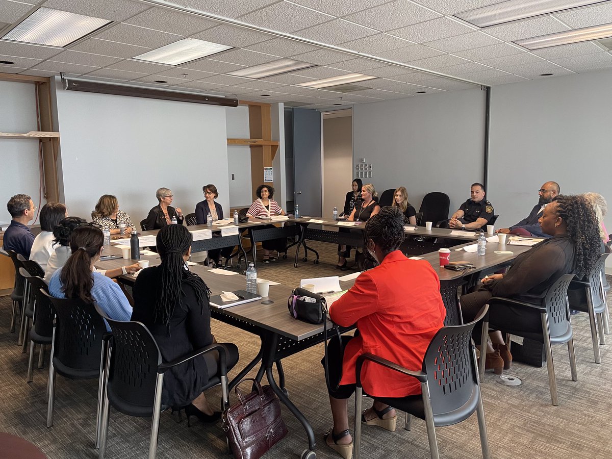 Valuable roundtable discussion with Jacqueline Cureton, Assistant Deputy Minister for the Office of Women’s Social and Economic Opportunity. We appreciated sharing our collaboration and integration of  services to support survivors of IPV.