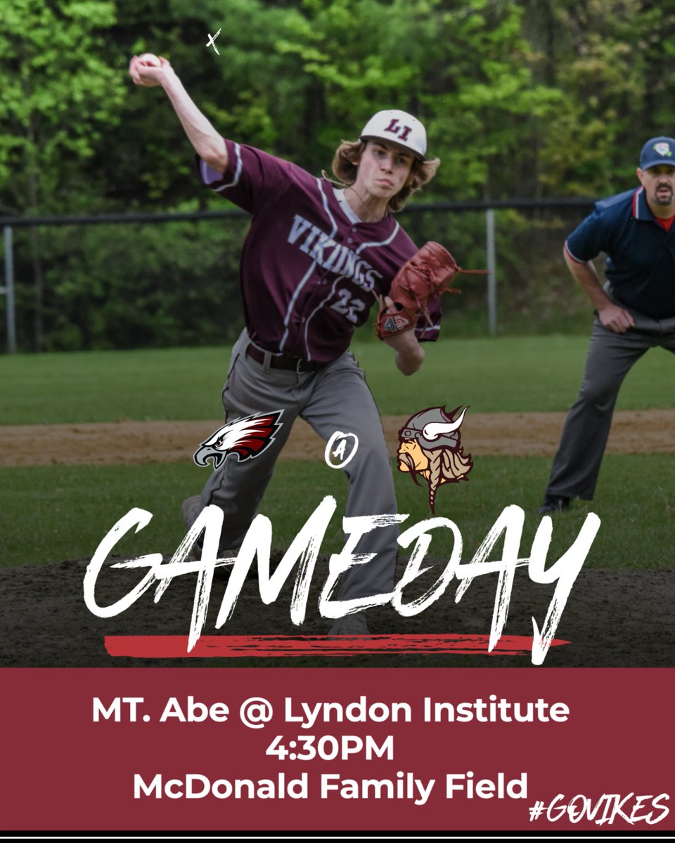 Good Luck to Varsity Baseball today as they face Mt. Abe in the Quarterfinals.
4:30PM
Watch Live: nsnsports.net
#GOVIKES