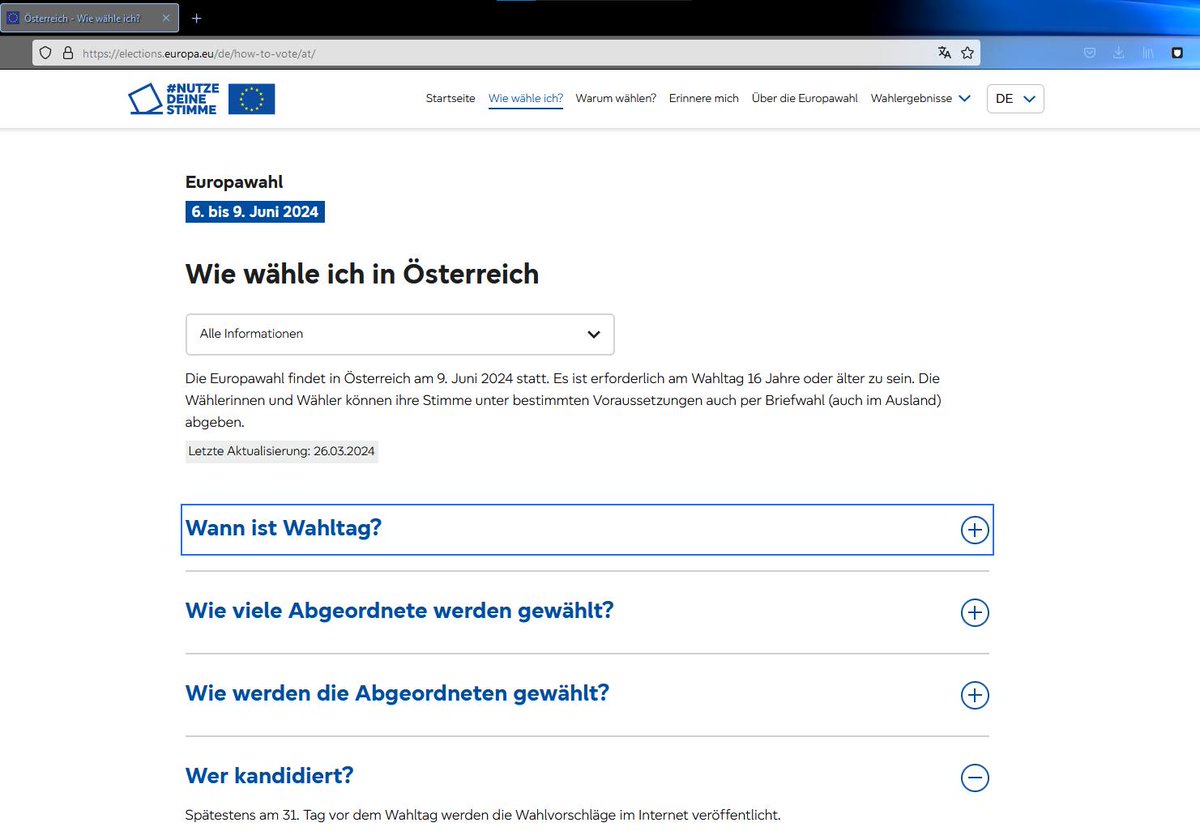 ReneStary's tweet photo. Salve 
#Europawahl2024 #peinlich #Europawahl #Eu #failures 
Spätestens am 31. Tag vor dem Wahltag werden die Wahlvorschläge im Internet veröffentlicht⁉️❓��❓
Hmm, in 2 Tagen ist die Wahl! 

https://t.co/1wFhbhssfb https://t.co/BlDAgvFwlP