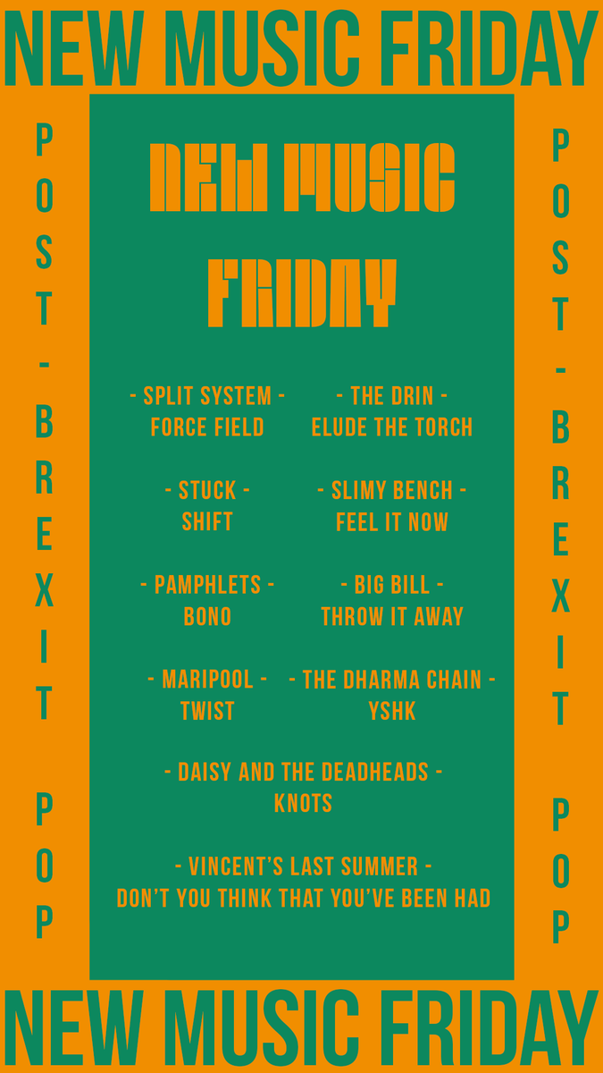 PostBrexitPop's tweet image. NEW MUSIC FRIDAY!

@GetdownServices| #Happenings | @bandpopvulture| #SplitSystem #TheDrin @stuckchi @SlimyBench #Pamphlets @bigbillband @maripool__ #TheDharmaChain #DaisyandtheDeadheads @vincentslast

#NewMusicFriday #PostBrexitPop

Listen on Spotify: tinyurl.com/PBP-NMF