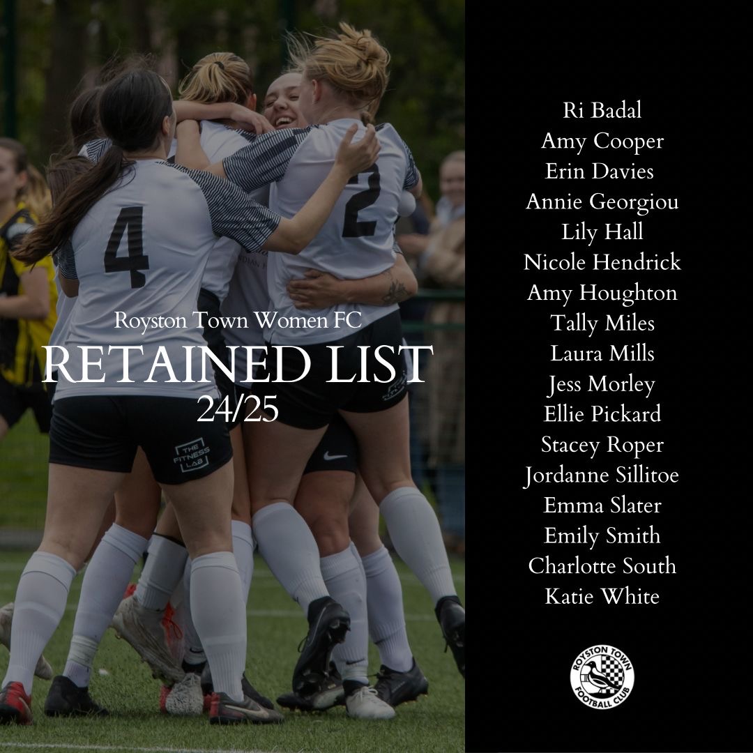 RoystonTownWFC's tweet photo. With the season fast approaching, we can now confirm the players that have been retained for the upcoming 2024/25 season.

#COYC #crows https://t.co/PVdnqXy6f3