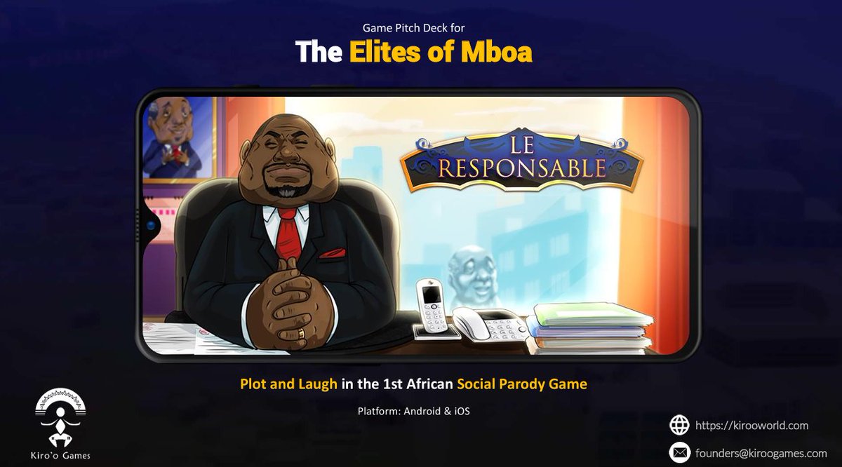 (Thread Business)
Kiroo Games réouvre son capital aux investisseurs panafricains et mondiaux. 

Souscrivez à partir de 2K USD ici
kirooshareholders.com/invest

Nous nous concentrons sur le jeu "Le Responsable Mboa" qui va faire rire et changer toute une génération

RT apprécié (1/8)