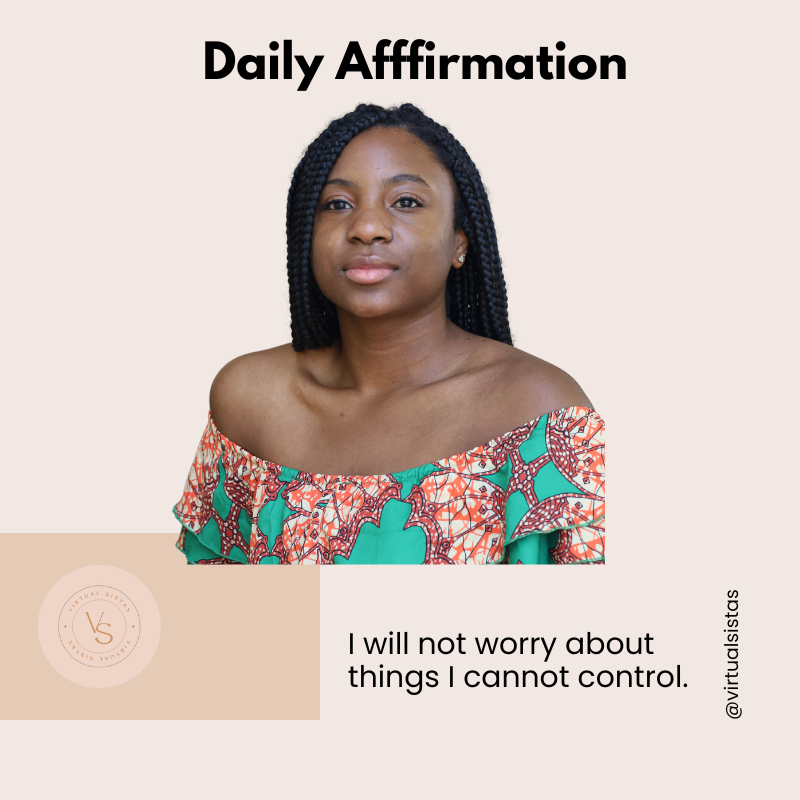 virtualsistas's tweet photo. ✨Daily Affirmation✨
.
I will not worry about things I cannot control
.
.
.
.
.
.
.
.
#Virtualsistas #VirtualAssistantService #AIHelp #VirtualWorkforce #OnlineSupport  #BusinessSolutions #VACommunity #OutsourcedTasks #TaskSolver #BusinessProductivity #TaskHandler #TechSupportVA https://t.co/K8Ev6fm4tO