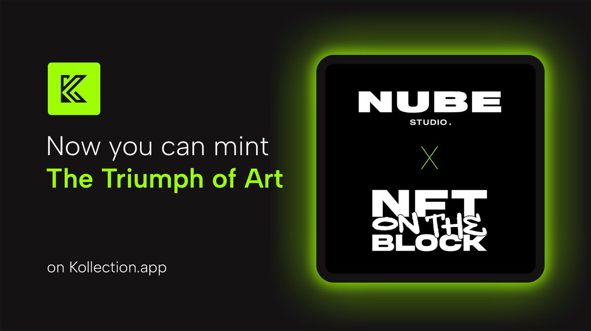 KollectionMkt's tweet photo. Hey Kollectors ⭐️

The Triumph of Art is now LIVE on Kollection. These beautiful pieces represent that digital art triumphs over money, speculation, financial markets, cryptos and technology. 

But be quick! There are only 3 total. Very rare #NFT 💚 $KOIN #Koinos https://t.co/EwmNseDhAv