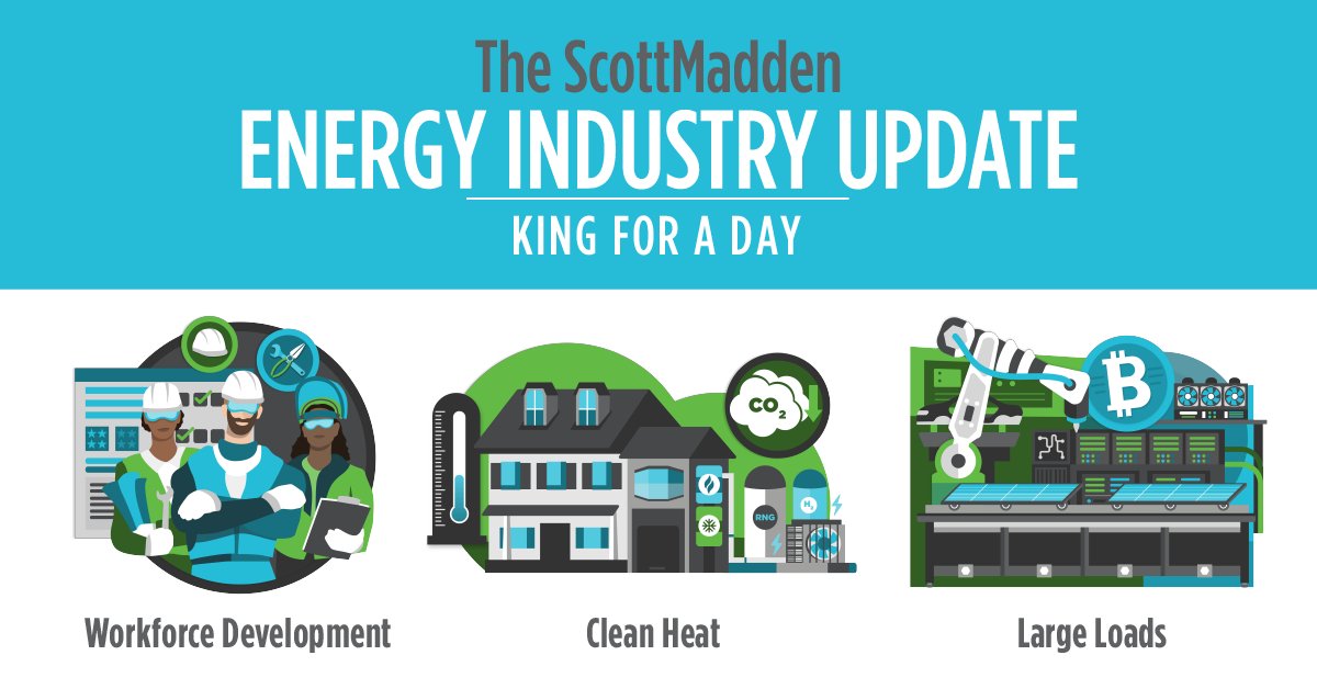 Join us for our #EnergyIndustryUpdate next Wednesday, in collaboration with @EnergyCentral , as we discuss the most pressing issues we see impacting North American energy utilities. 

energycentral.com/event/scottmad…
#largeloads #workforcedevelopment #cleanheat