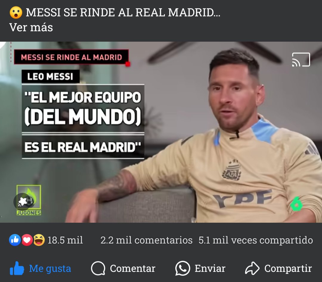 Yheivick96's tweet photo. A mí punto de vista tiene varios argumentos válidos y si lo quieren debatir  ya es cosa de gustos, para mí sin duda es el Madrid 
Pero tenemos que aceptar que el city de Guardiola también es un gran equipo 
Y pues el Madrid es el Madrid 
Y si lo dice Messi ya es otra cosa https://t.co/cEeTAWjhgZ