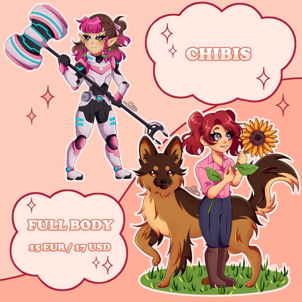 xpeachy__x's tweet photo. 💫COMMISSIONS OPEN💫
More info below ⬇️
.
If you're interested or have any questions, dm me!
RT help a lot <3
#commissionsopen #opencommissions #commissions #artcommissions https://t.co/Ruj7zDLZRu
