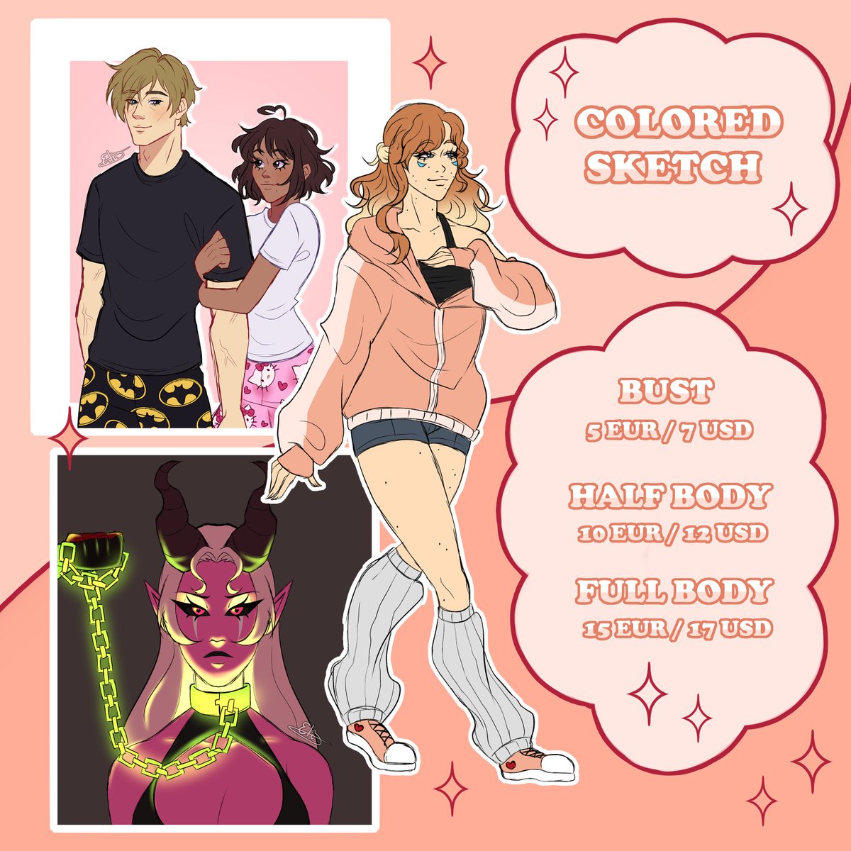 xpeachy__x's tweet photo. 💫COMMISSIONS OPEN💫
More info below ⬇️
.
If you're interested or have any questions, dm me!
RT help a lot <3
#commissionsopen #opencommissions #commissions #artcommissions https://t.co/Ruj7zDLZRu