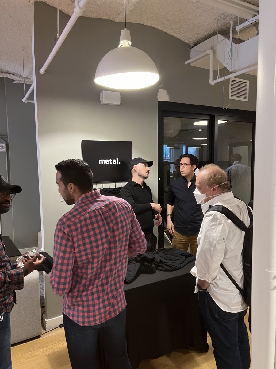 T__Lowe's tweet photo. That's a wrap! Thanks a ton to everyone who made it out to @metal__ai's #NYTechWeek event yesterday. It was awesome to share what we've built in applied AI for PE &amp; VC.

And thanks to @WeWork for hosting us, and @Techweek_ for coordinating an amazing week of events for the city😎 https://t.co/s2PGumJWJO