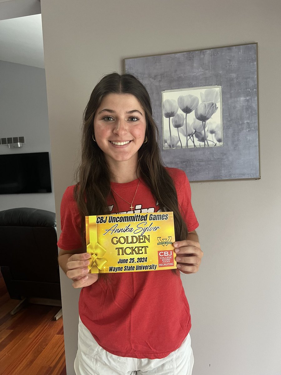 annikasylver's tweet photo. I’m so excited to announce that I have been selected to be 1 of 72 athletes to compete in the CBJ Uncommitted Games at Wayne State University on June 25th. Thank you @CollegeBDJocks for selecting me, can’t wait to compete!! @Turnin2K @DakotaVsoftball https://t.co/qpodJZ3Jy6