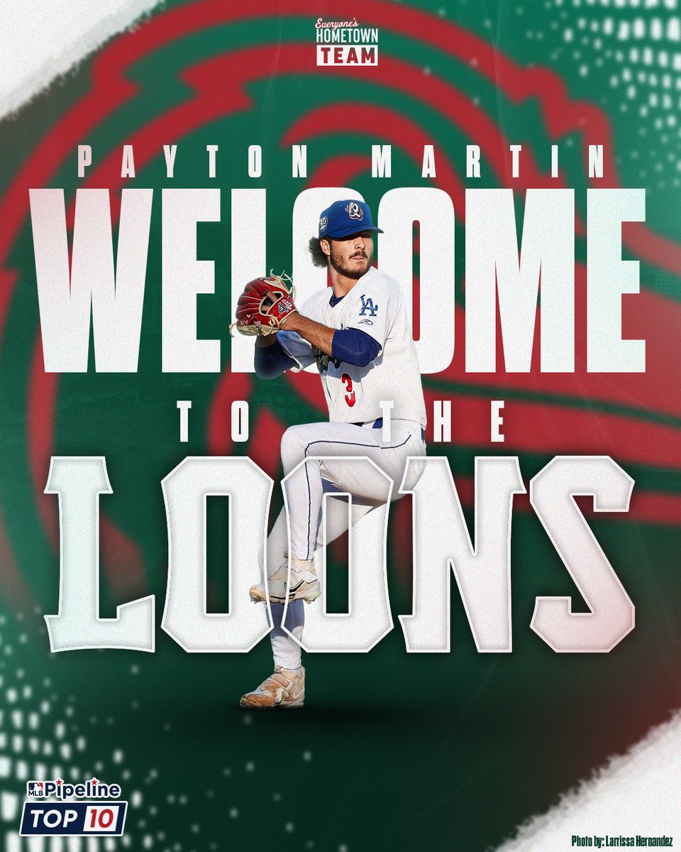 greatlakesloons's tweet photo. We're thrilled to welcome @martin_payton, the @Dodgers No.9 prospect, to our Loons family. Welcome to the Loons, Payton! https://t.co/sxzWYpQrd2