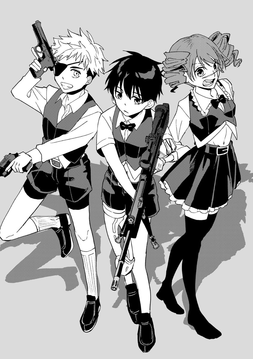 久しぶりに創作落書き
殺し屋の少年たち