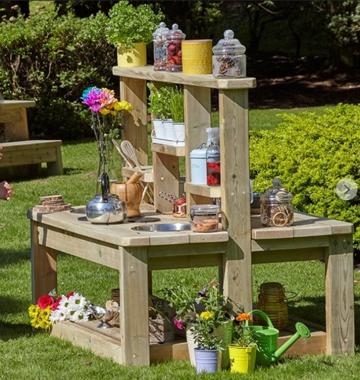📣📣 calling all handy people! Don't suppose anyone could make us either a corner mud kitchen or double sided mud kitchen for our EYFS outdoor area please?