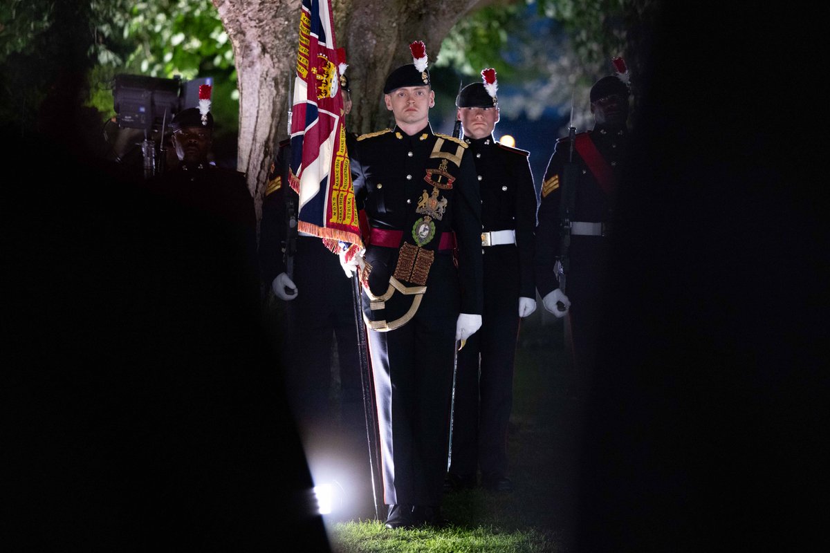 A service of commemoration held the Bayeux War Cemetery on Wednesday evening was attended by D-Day veterans, descendants of those who fought, and members of the public.

Members of <a href="/FirstFusiliers/">First Fusiliers</a> formed part of the Guard of Honour for the service.

#DDay80