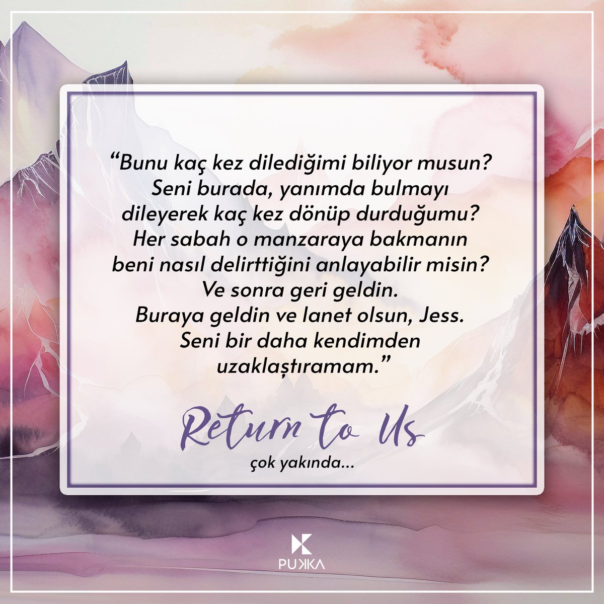 pukkayayinlari's tweet photo. Return to Us, çok yakında sizlerle…
#pukkayayınları #returntous #corinnemichaels https://t.co/3ilL8LZGmY