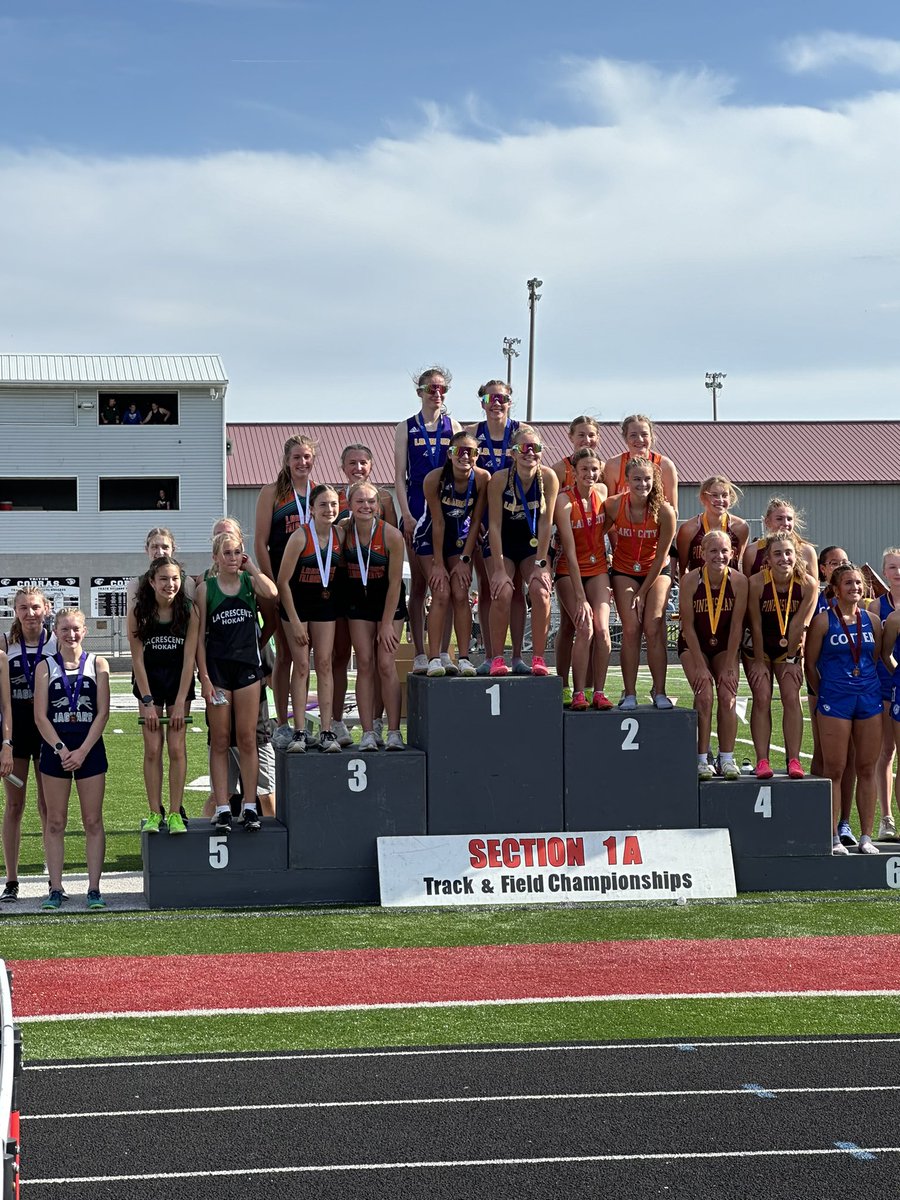 LFCtracknfield's tweet image. State meet day 2

Girls 4x800 - Autumn R, Sahara M, Kammry B and Lillyan K
Boys Discus - Lucas N
Boys 800m - Jayce K
Boys 4x400 - Mason H, Luke R, Isaac S and Jayce K