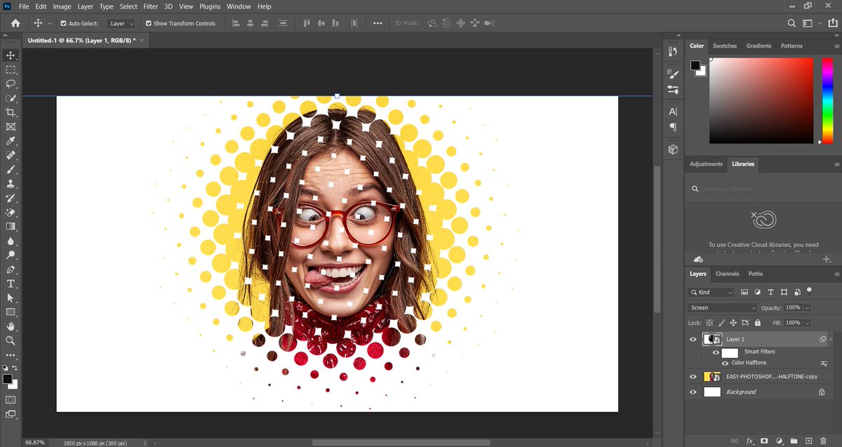 riddima__'s tweet photo. Day 23 of 30: learned about  colour halftone effects #pitc30days #primeitclub #pitgraphicdesign
@_primeitclub https://t.co/jDZxp9tmix