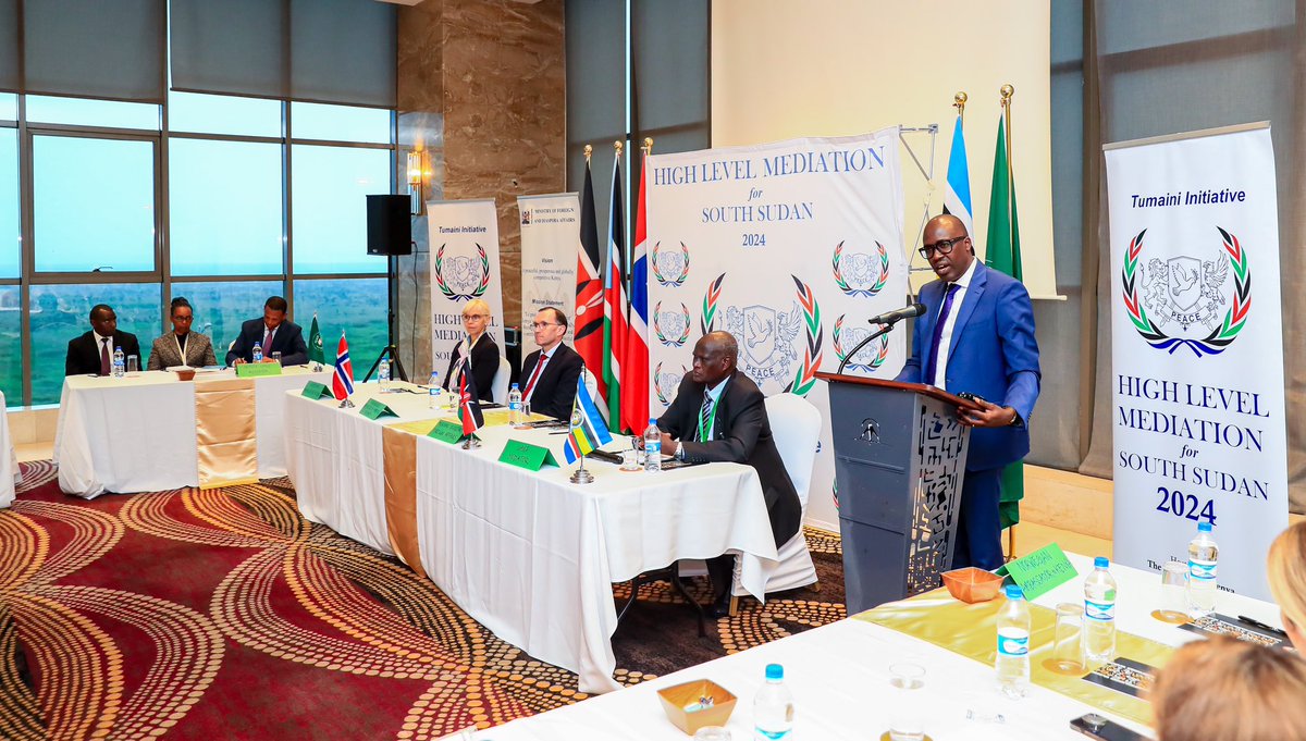 SingoeiAKorir's tweet image. Pleased to welcome H.E. Espen Barth Eide, the Norwegian Foreign Minister and the Norwegian Ambassadors to Kenya and South Sudan, to address the ongoing Sudan Peace talks dubbed Tumaini Initiative in Nairobi. Norway has been a steadfast partner in the search for peace for South…