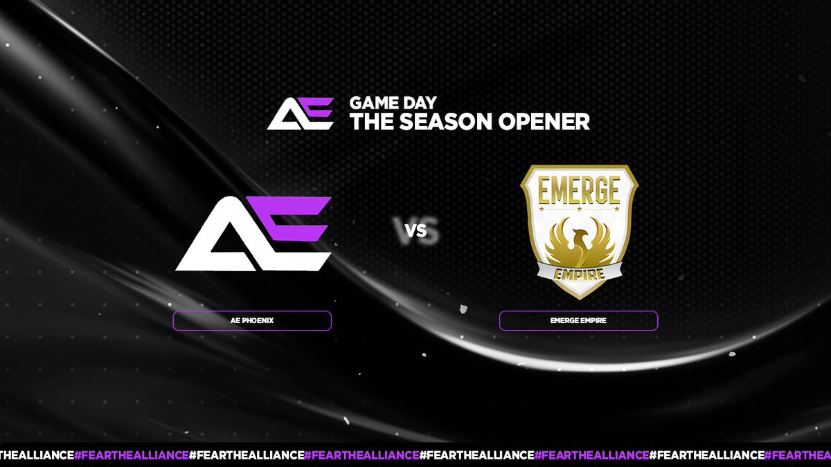 AEEsportsGG's tweet photo. Div 9  - AE Season Opener 🚨
AE Phoenix v EG

8.30pm UK

Roster:
🟣 @Raspites 
🟣 @soLtrockk 
🟣 @jake_bullivant
🟣 Yaga 

#FearTheAlliance https://t.co/gDl3N8K8Q9