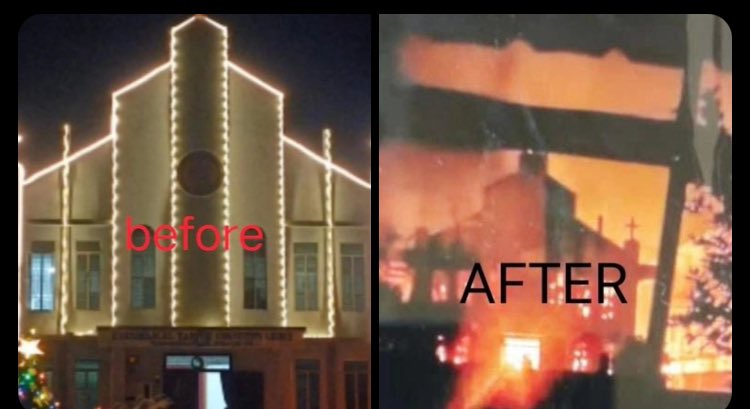 AboriginalKuki's tweet photo. Jiribam📍

On June 7, 2024, the Evangelical Baptist Convention Church in Vengnuam, Jiribam, West Manipur, was brutally attacked, desecrated, and set ablaze by militants from the radical Meitei community along with VBIGs,Arambai Tenggol and Meitei Police Commando.

This reprehensible act of violence resulted in the destruction of numerous homes and places of worship, and the abduction of Mr. Lianmuang (40). 
Many villagers have fled to safer locations. 

These atrocities, falsely attributed to the Kuki community in retaliation for a Meitei man's death, have led to a wave of unwarranted violence against innocent individuals and their communities.
@INCIndia @UNHumanRights @volker_turk @India_NHRC @Spearcorps @easterncomd @PMOIndia @HMOIndia @ncbn @ncsthq @TribalAffairsIn