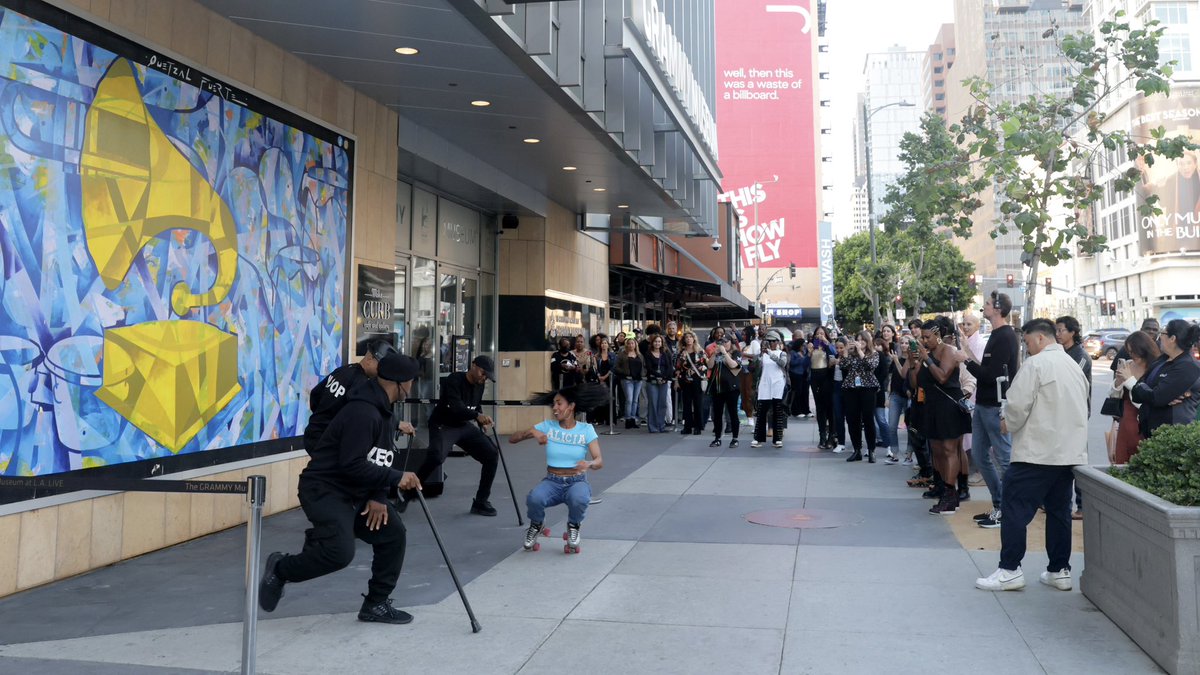 GRAMMYMuseum's tweet photo. With support from @Culture_LA, hip-hop was on full display at the #GRAMMYMuseum!

Our Hip-Hop Block Party was jam-packed with DJ sets, rap performances, fashion shows, dance showcases, and a photo gallery. Thank you to all of our collaborators for such a memorable night! https://t.co/P1qGdrFJz3