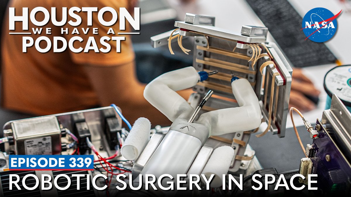 NASAJohnson's tweet photo. Robots can work in space too🦾

On this week’s #HWHAP, a payload developer and surgeon discuss testing a robotic surgery technology demonstration aboard the International Space Station. https://t.co/IxaLIxn1KP https://t.co/AEAPNFEEXb