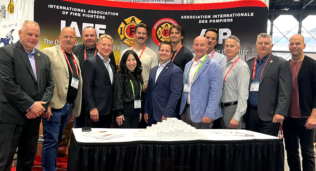 IAFFCanada's tweet photo. The #IAFF is pleased to be in #Calgary for the @FCM_online's annual conference &amp; trade show. We're talking to local government officials about fire fighter and public safety issues that impact our communities. We're in this together! https://t.co/6mXtyxOkkq