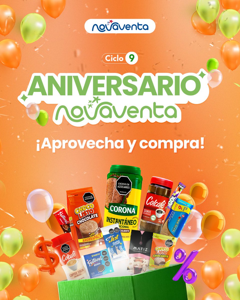 Novaventa_Catg's tweet photo. 🎁 ¡Es tiempo de celebrar y ahorrar! Aquí los catálogos de ciclo 9
👉 https://t.co/2YzOD1nGQE
👉 https://t.co/9qBjSeSwf0

#Novaventa #aniversario #ofertas #aniversarionovaventa https://t.co/YZ1a6XeDJc