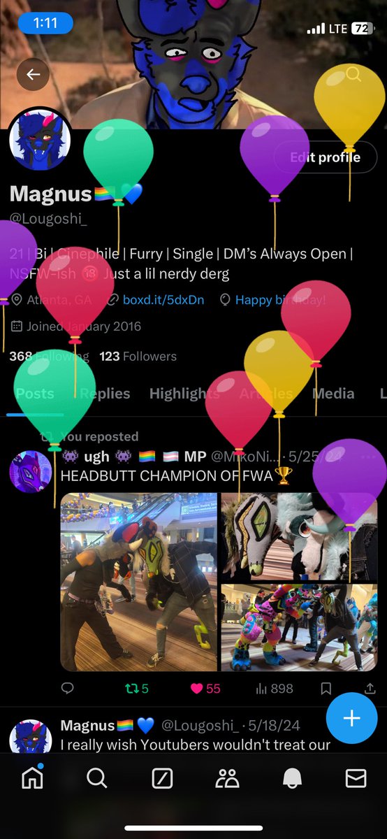 It’s certified balloon day! :3