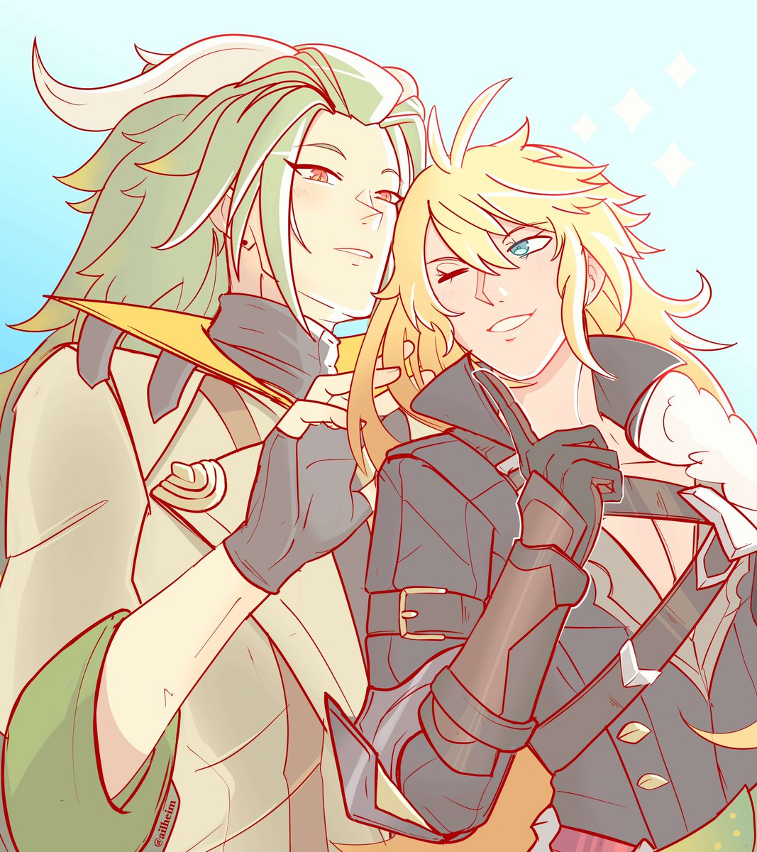 Ailheim's tweet photo. Alberius and Midgardsormr https://t.co/5TppxrG9iB