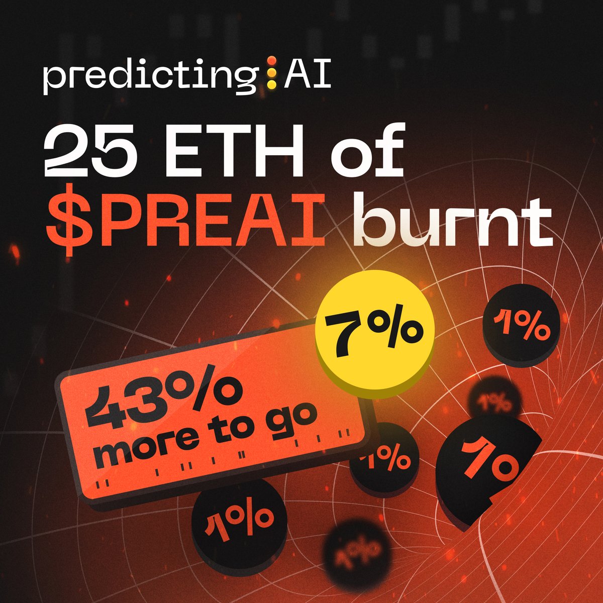 CFGI_Token's tweet image. We just burnt 25 ETH worth of $PREAI 🔥

7% burnt in 7 weeks, inflation who?

🔗etherscan.io/token/0xabd0e3…