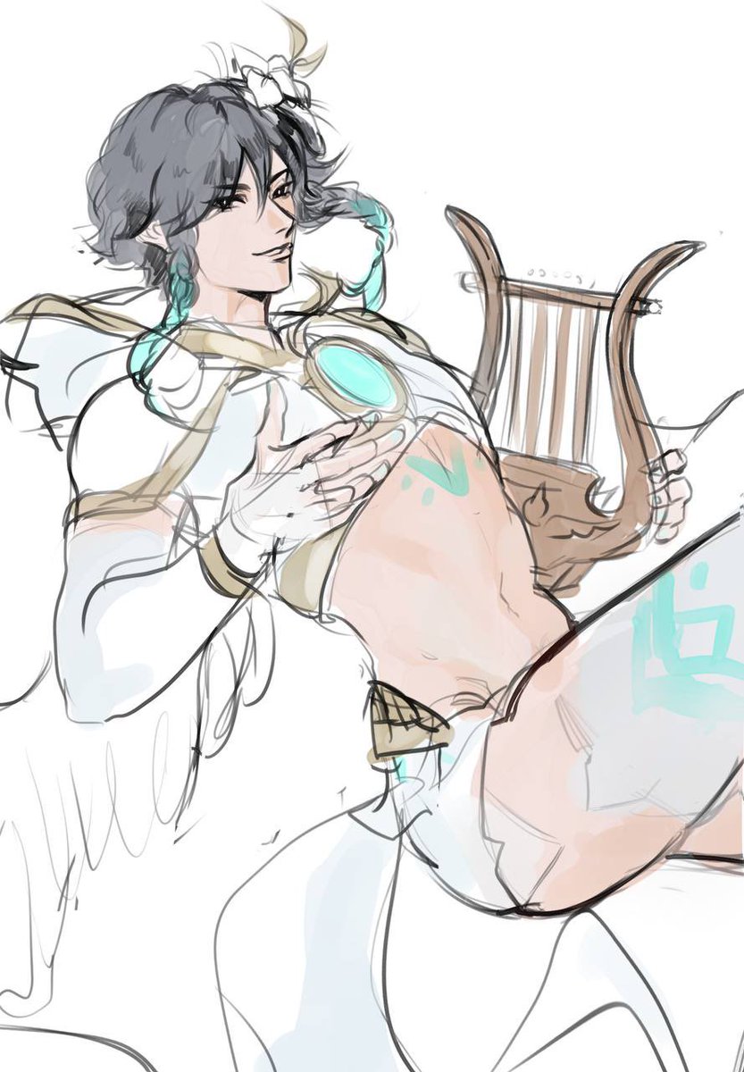 just sketched venti in his archon form

#venti #genshinimpact