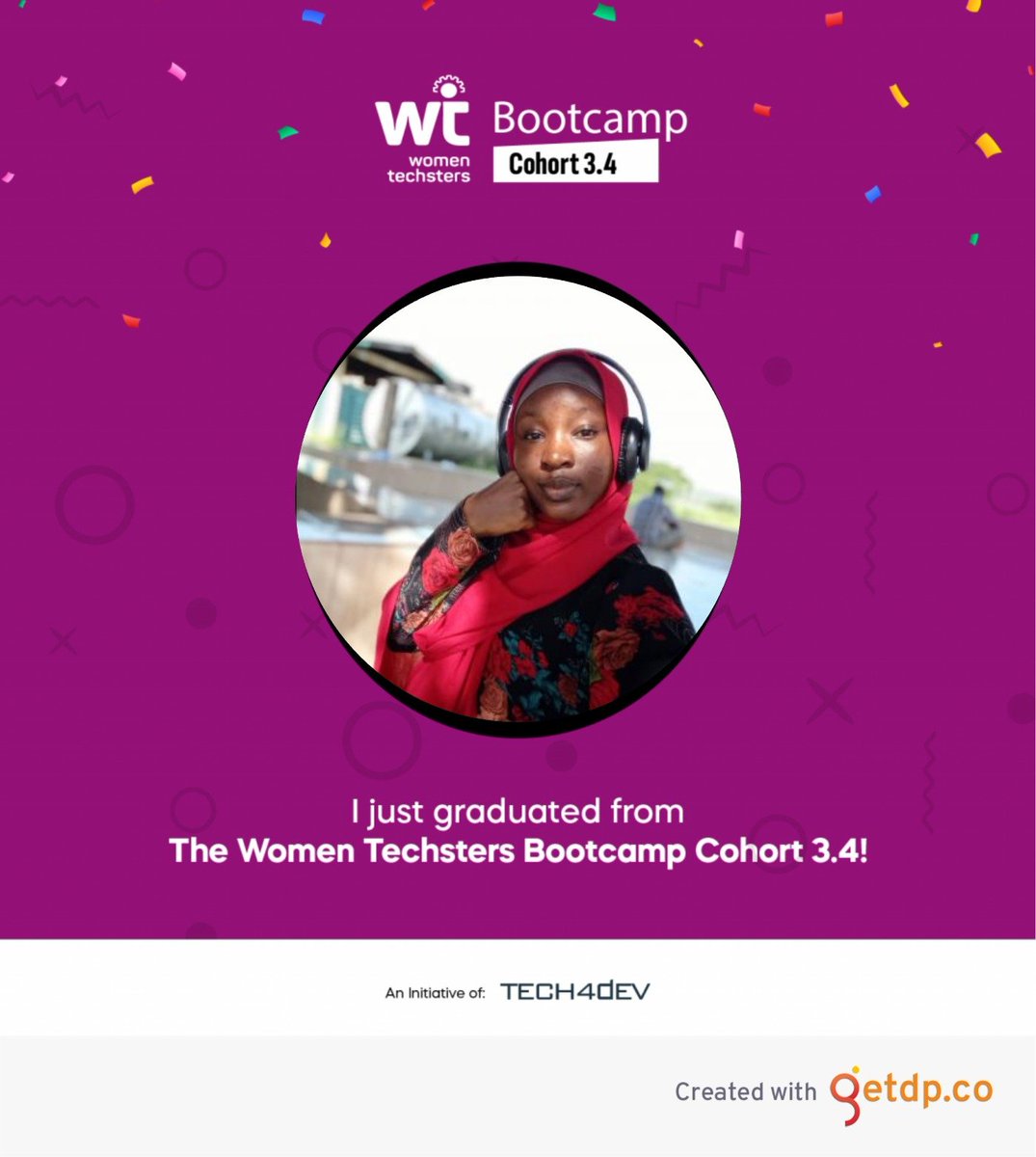 AishTope's tweet image. I am excited to announce my graduation from Tech4dev Bootcamp Cohort 3.4 as a product designer!
Thanks to @Tech4DevHQ for such an amazing opportunity.
#productdesigner #Tech4dev #Techster
#WomenTechsterBootcamp

How it started                  How it is going
