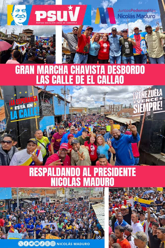 MataVictoria's tweet photo. Pueblo callaoense al son del calipso demostró amor chavista !!!! Respaldo al pdte @NicolasMaduro. Diputados chavistas al frente .

@dcabellor 
@jorgerpsuv 
@alexroca1 
@amarcanopsuv 

#LaEsperanzaEstáEnLaCalle https://t.co/bdDx9Iidq4